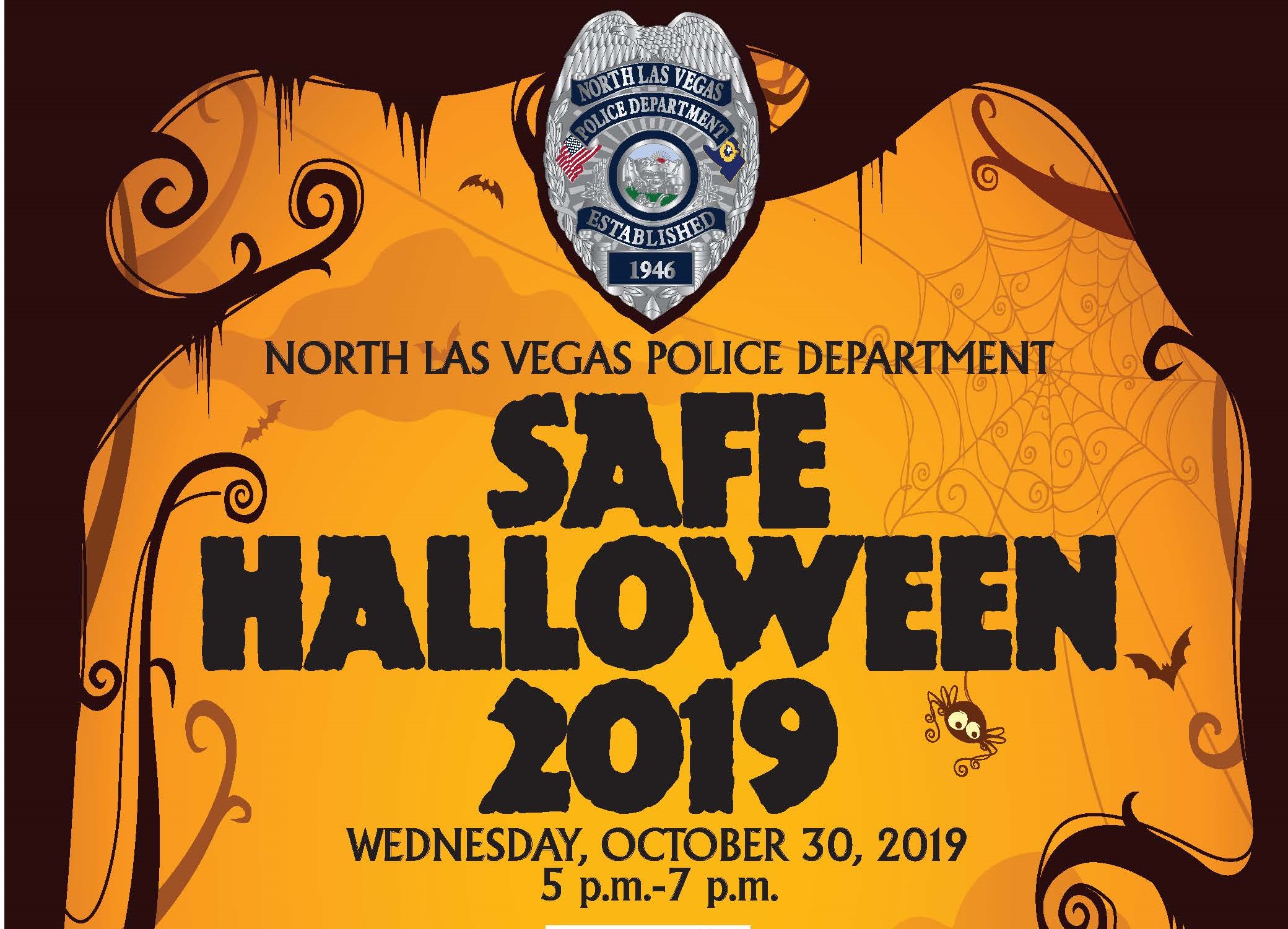 Safe Halloween 2019 poster in English Cropped.